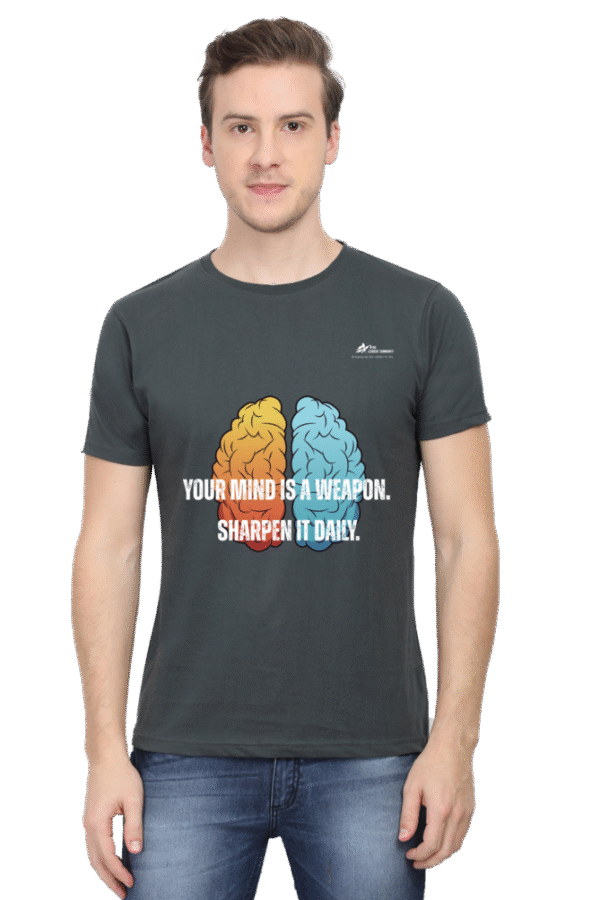 Your Mind Is Weapon, Sharpen It Daily_BicolorBrain_Dark