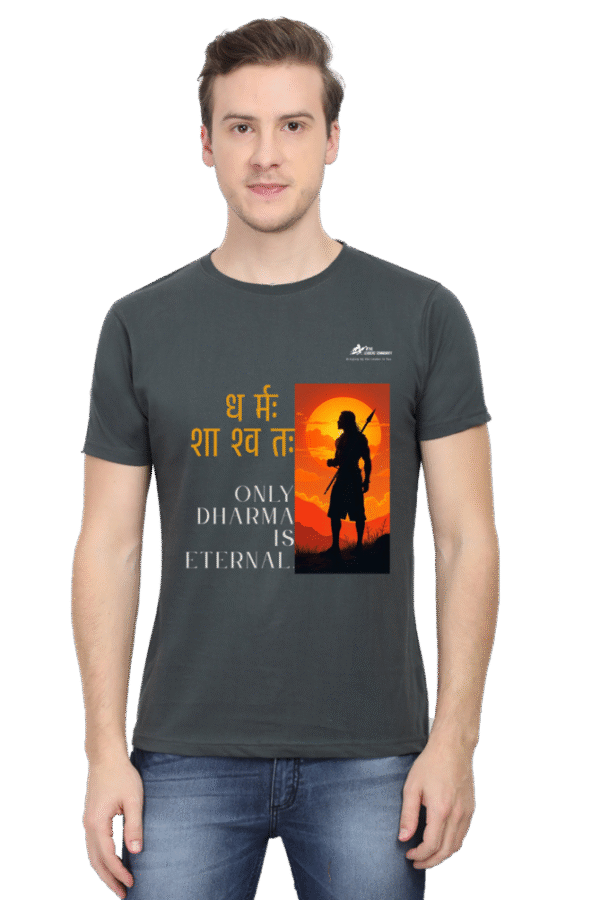 Dharma Is Eternal | Dharmah Shaswatah -Tribal Warrior Unisex Crew T-shirt