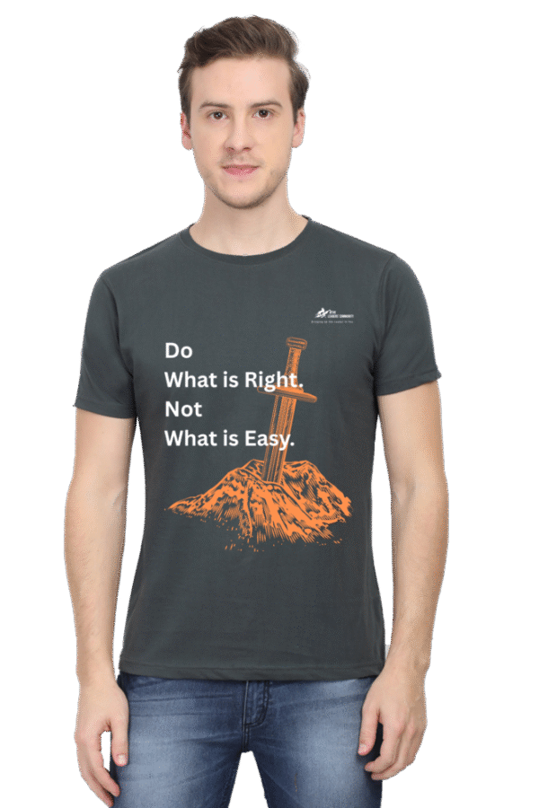 Do What Is Right Not What Is Easy-Orange Wielded Sword_Dark