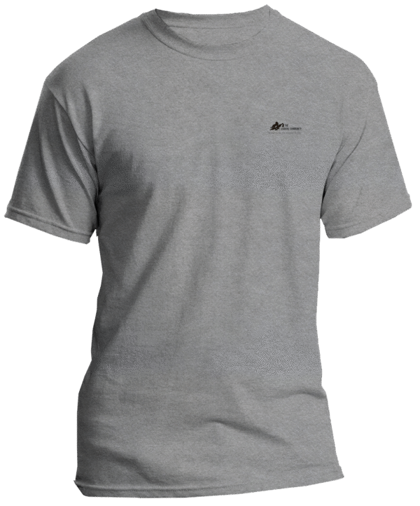 Grey Melange Plain T-shirt | The Leaders' Community