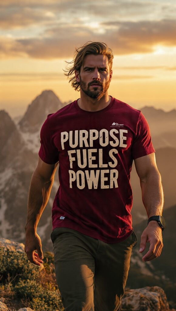Purpose Fuels Power T-shirt Maroon Regular